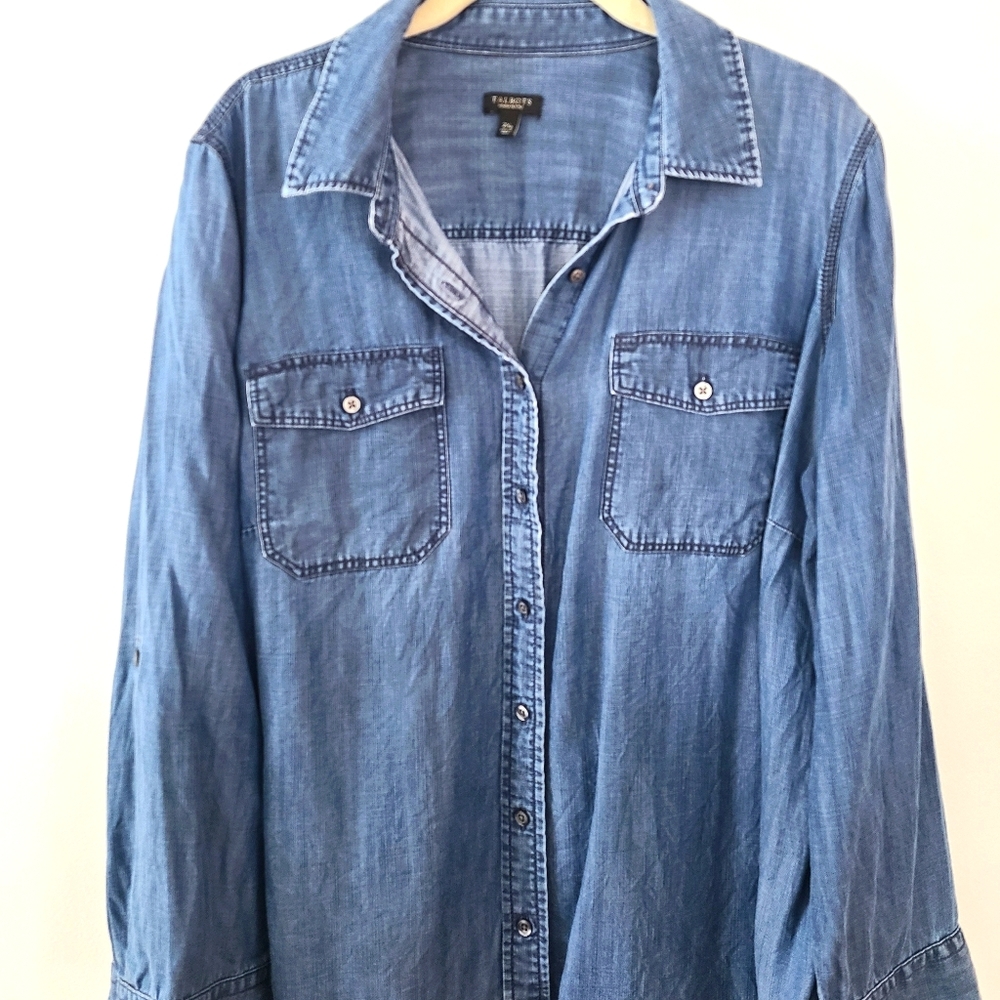 Talbots Chambray Button Down